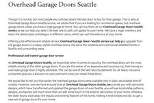 OHD Garage Doors Seattle image 6