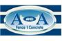 A and A Fence & Concrete logo