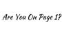 Are You On Page 1 logo
