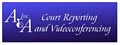 A & A  Court Reporting and Videoconferencing logo