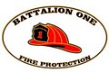 BATTALION ONE FIRE PROTECTION logo