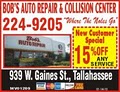 Bob's Auto Repair and Collision Center logo