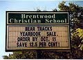 Brentwood Christian School logo