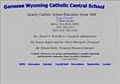 Genesee Wyoming Catholic Central School logo