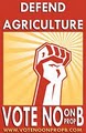 VOTE NO ON PROP B logo