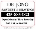 de Jong Sawdust & Shavings logo