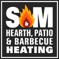 s&m hearth, patio & barbecue .  since 1953 logo