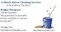 A NOTCH ABOVE CLEANING SERVICE logo