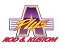 A Plus Rod and Kustom logo