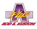 A Plus Rod and Kustom logo