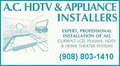 A.C. HDTV & Appliance Installers logo