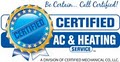 Certified AC & Heating Service logo