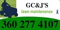 GC&J'S lawn maintenance logo