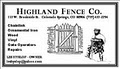 Highland Fence Co logo
