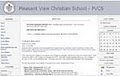 Pleasant View Christian School logo