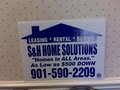 S and H HOME SOLUTIONS logo