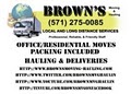 Brown's Moving and Hauling logo