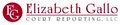 Elizabeth Gallo Court Reporting logo