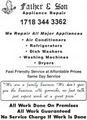 Father And Son Appliance Repair logo