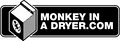 Monkey in a Dryer T shirt Screen Printing logo