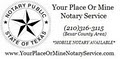 Your Place Or Mine Notary Service logo