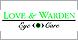 Love & Warden Eye Care logo
