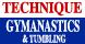 Technique Gymnastics, Tumbling and Studio T Dance logo