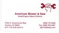 AMERICAN MOWER AND SAW image 1