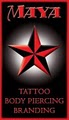 Maya Tattoo, Body Piercing and Branding logo