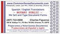 Notary Public Document Service Common Sense Orlando logo