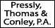 Pressly Thomas & Conley logo
