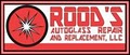 ROODS AUTO GLASS - Broken Glass? logo