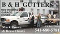 B & H Gutters logo