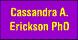 Cassandra A. Erickson, Ph.D. logo