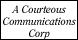 A Courteous Communication Corporation logo