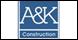 A & K Construction logo