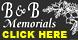 B & B Memorials logo