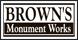 Brown's Monument Works logo