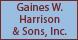 Gaines W Harrison & Sons logo