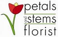 PETALS AND STEMS FLORIST logo