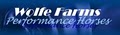 Wolfe Farms Performance Horses logo