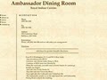 Ambassador Dining Room logo