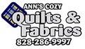 Ann's Cozy Quilts & Fabrics logo