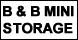 B & B Mini Storage logo