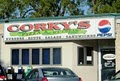 Corky's Pizza & Ice Cream logo