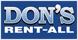Don's Rent-All logo