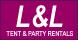 L & L Tent & Party Rentals logo