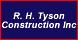 R H Tyson Construction Inc logo