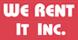 We Rent It Inc logo