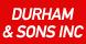 Durham & Sons Inc logo
